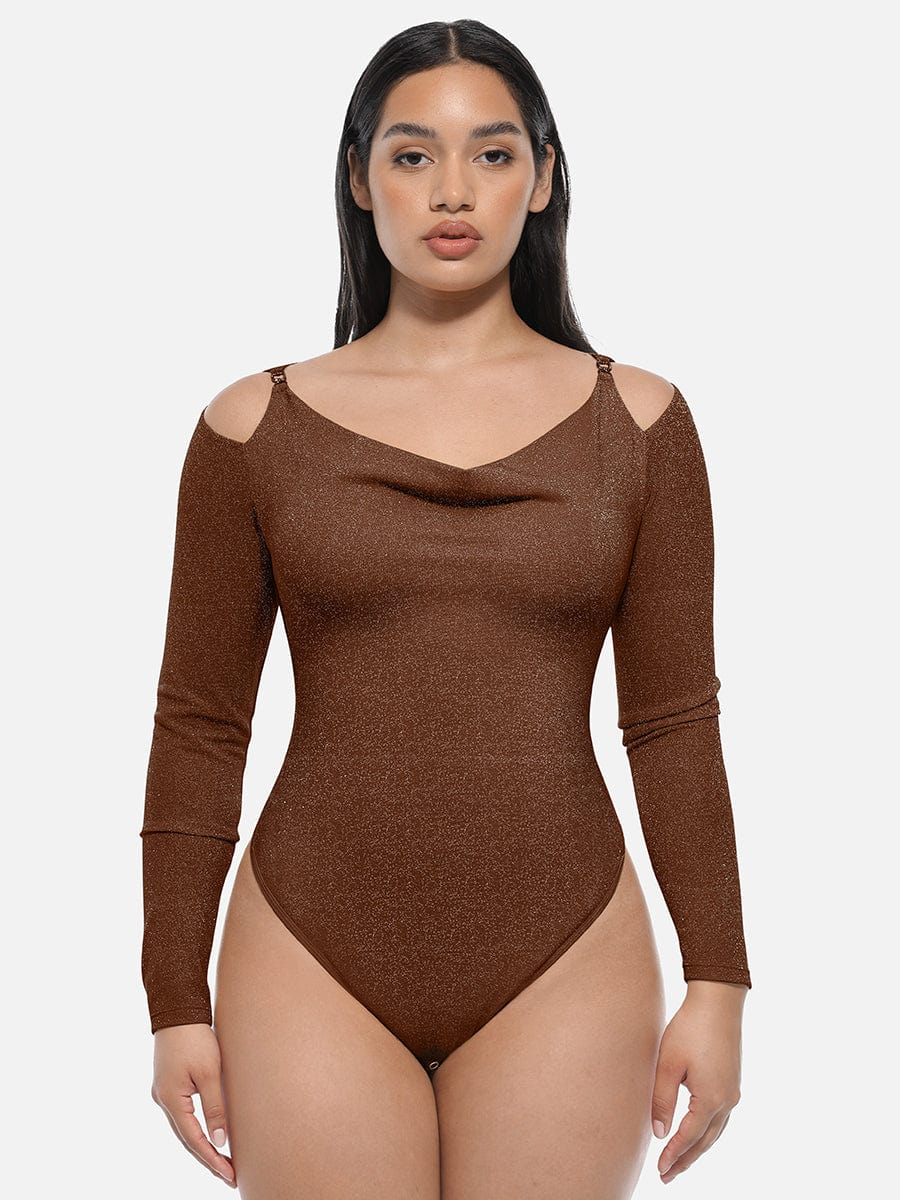 Shapingbody med drapert utringning - Image 5