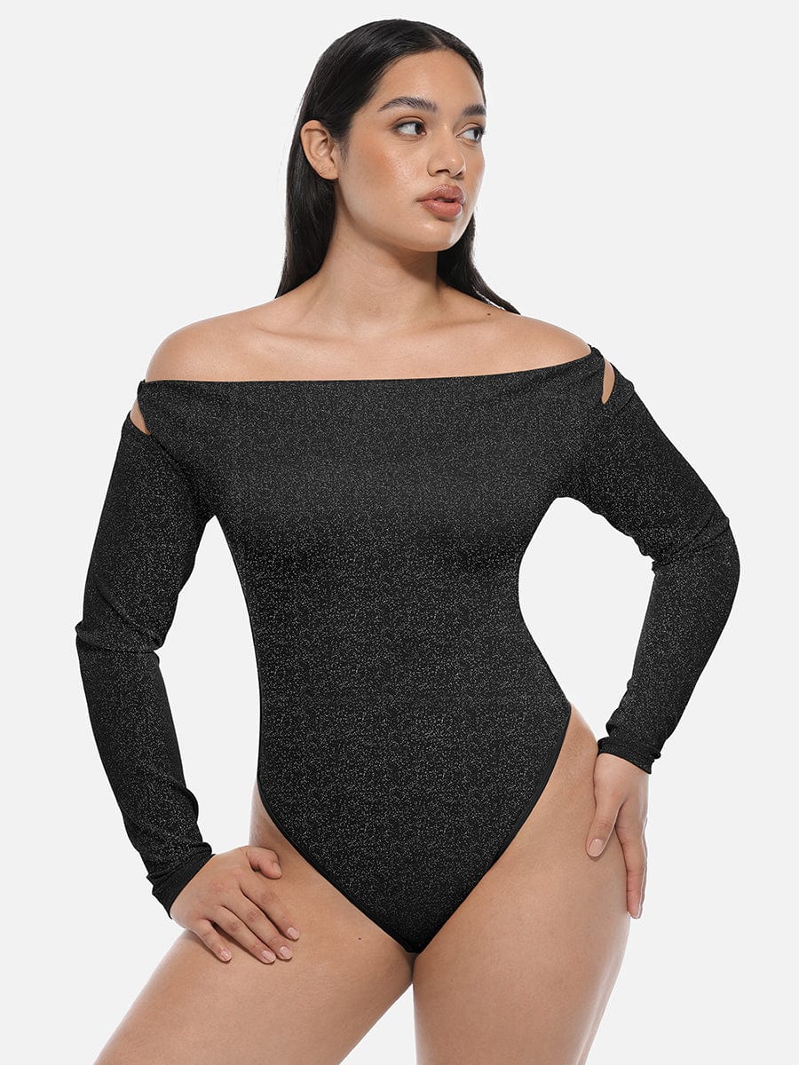 Shapingbody med drapert utringning - Image 9