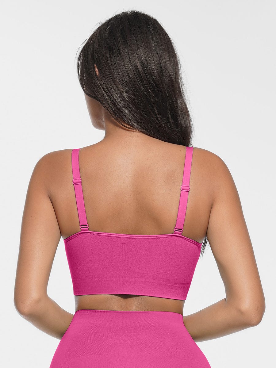 Sømløs bralette med blonder - Image 16