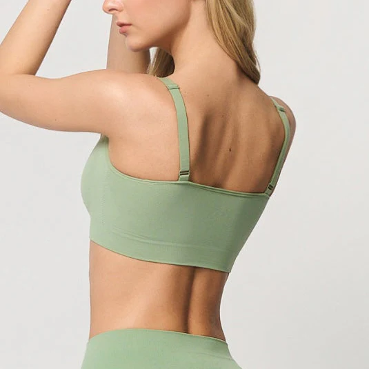 Sømløs bralette med blonder - Image 26