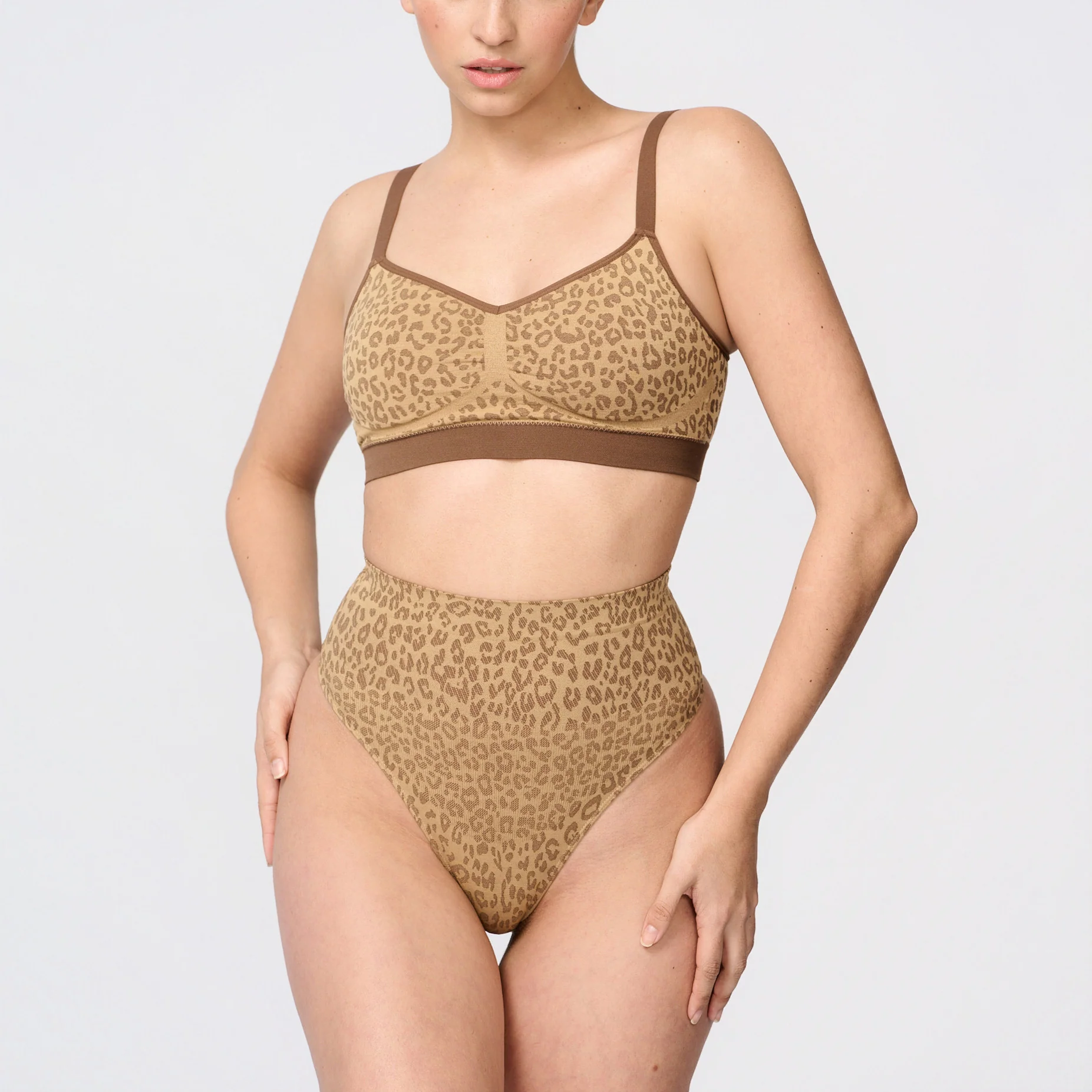 Sømløs bralette leopard - Image 3