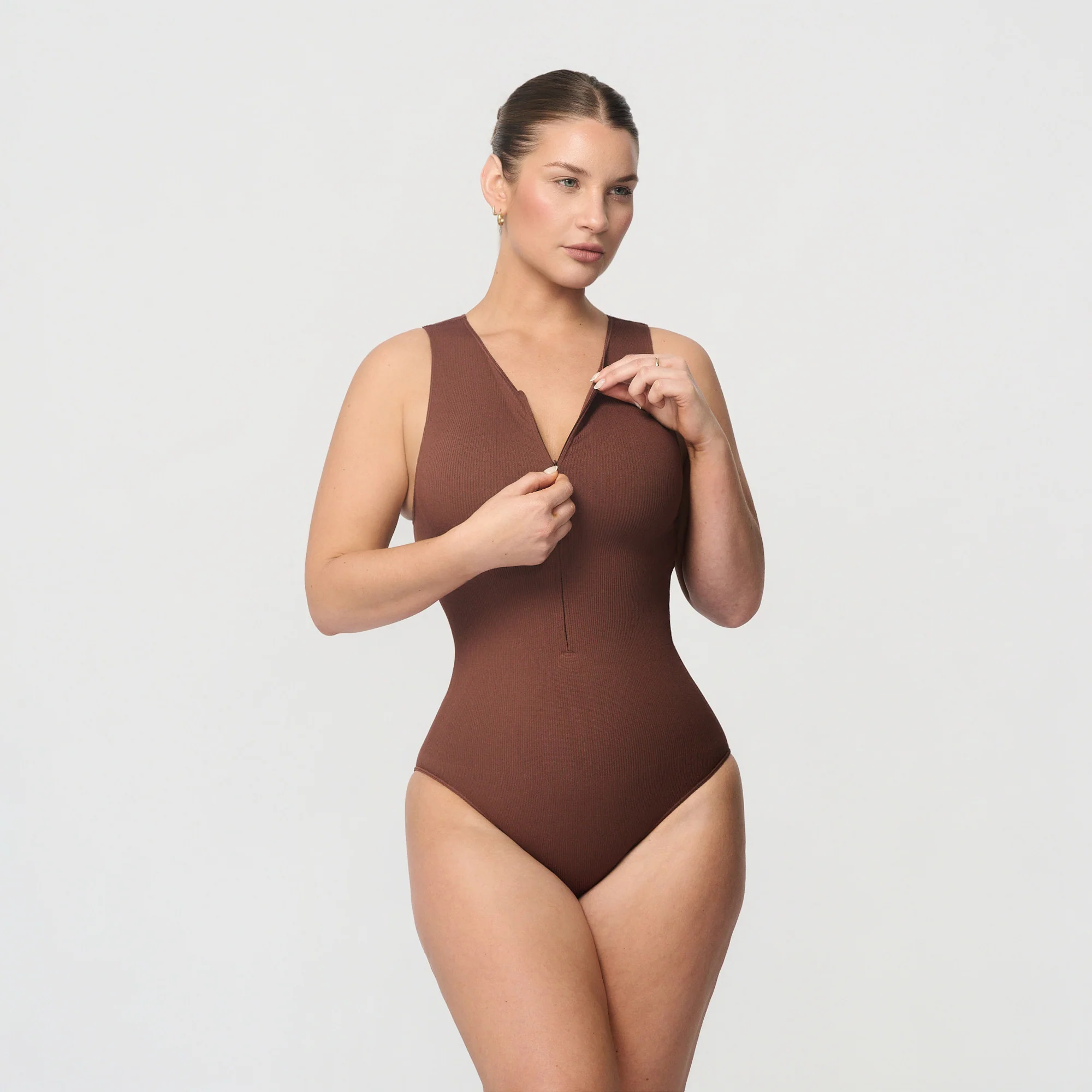 Sømløs ribbestrikket body - Image 3
