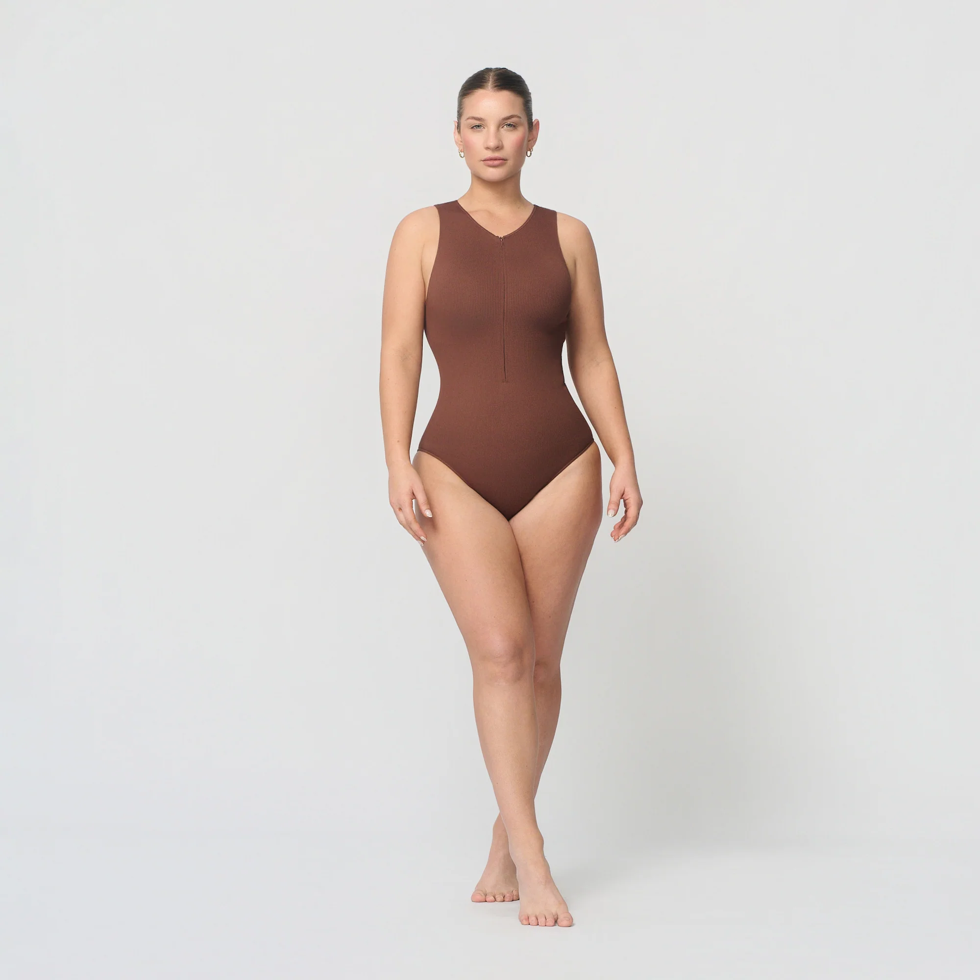 Sømløs ribbestrikket body - Image 4
