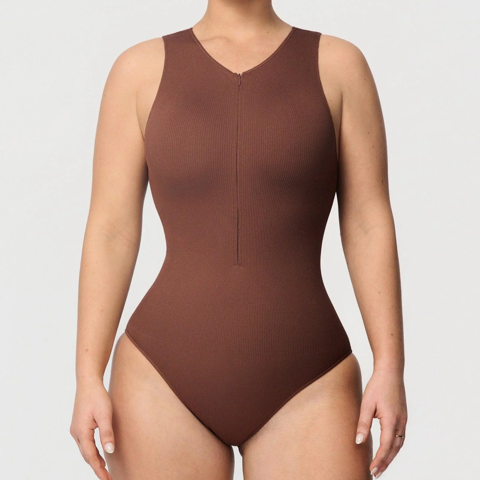 Sømløs ribbestrikket body - Image 5