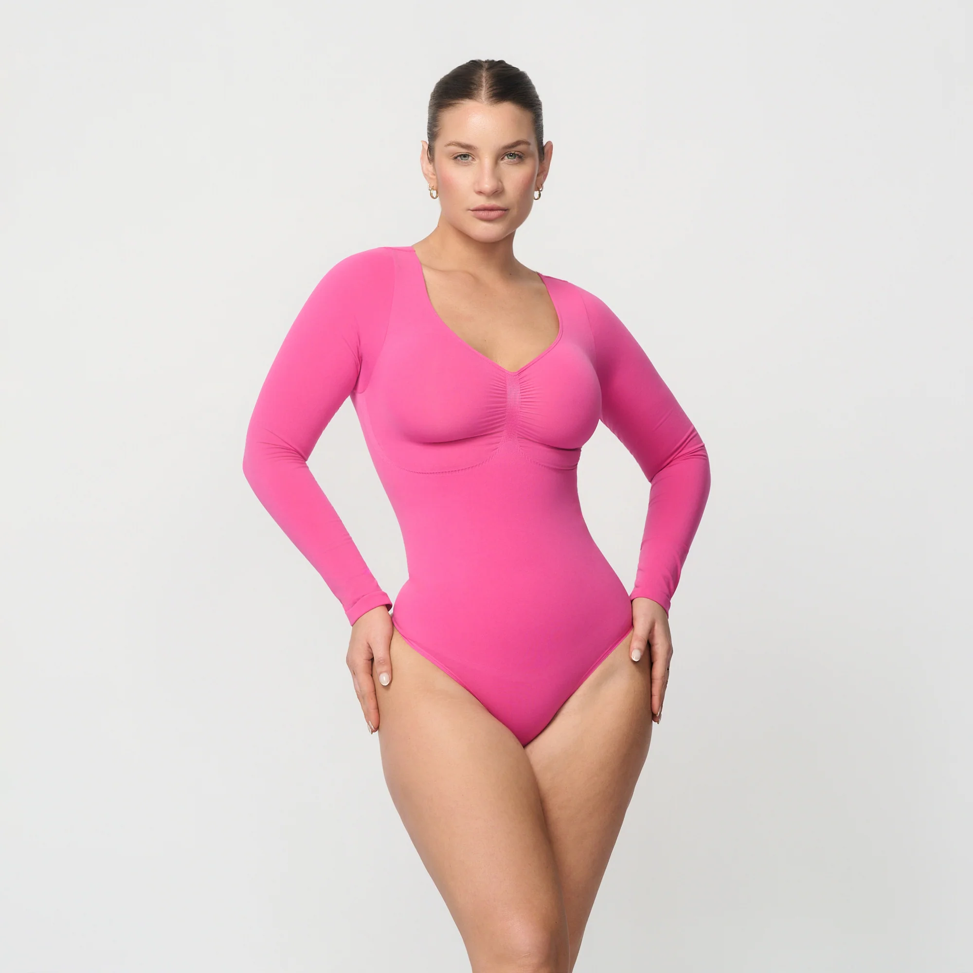 Sømløs shapingbody med lange ermer - Image 14