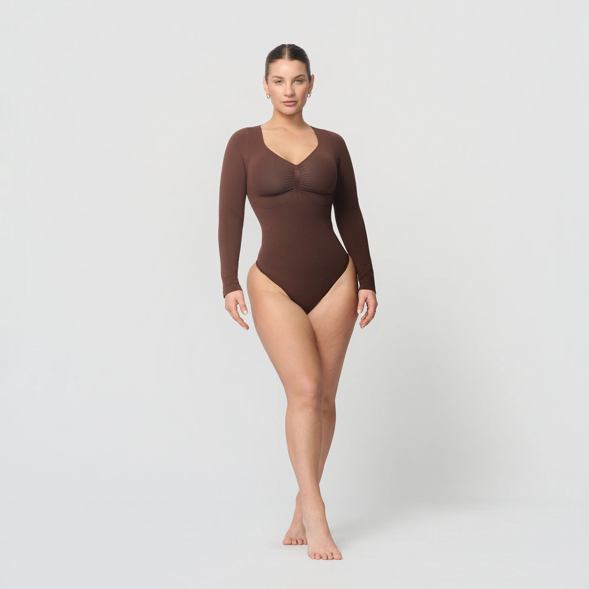 Sømløs shapingbody med lange ermer - Image 21