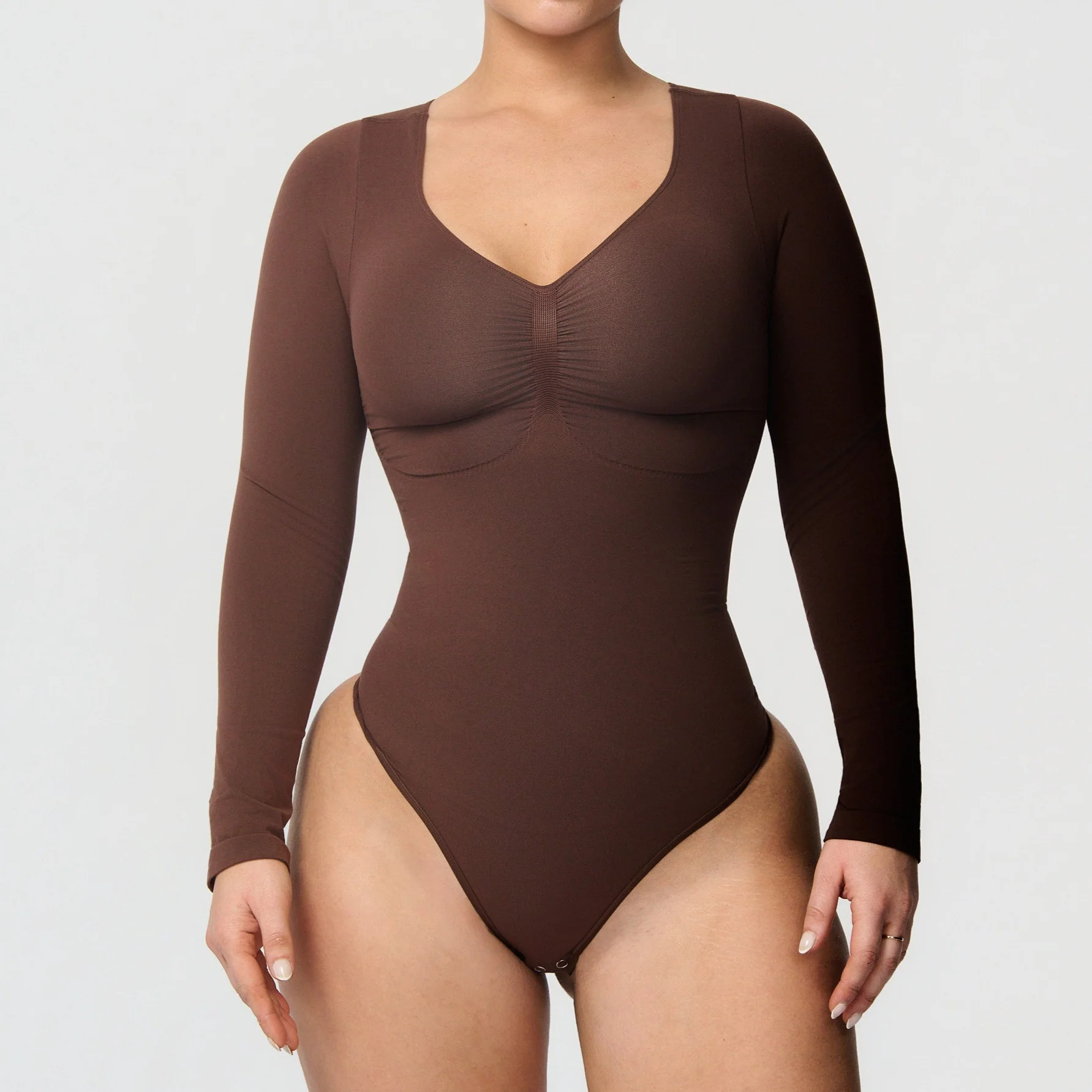 Sømløs shapingbody med lange ermer - Image 24