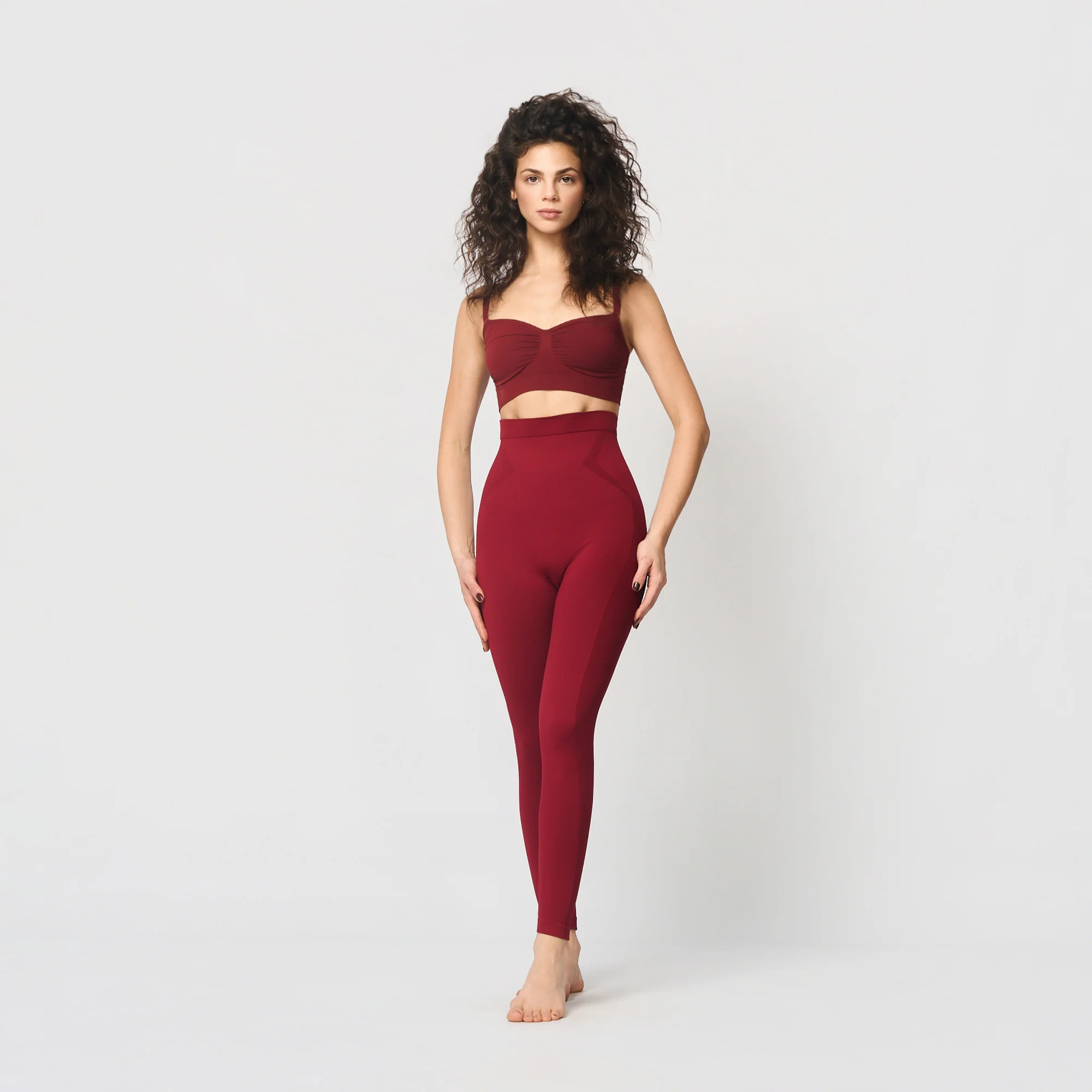 Sømløs shapingleggings med høyt liv - Image 5
