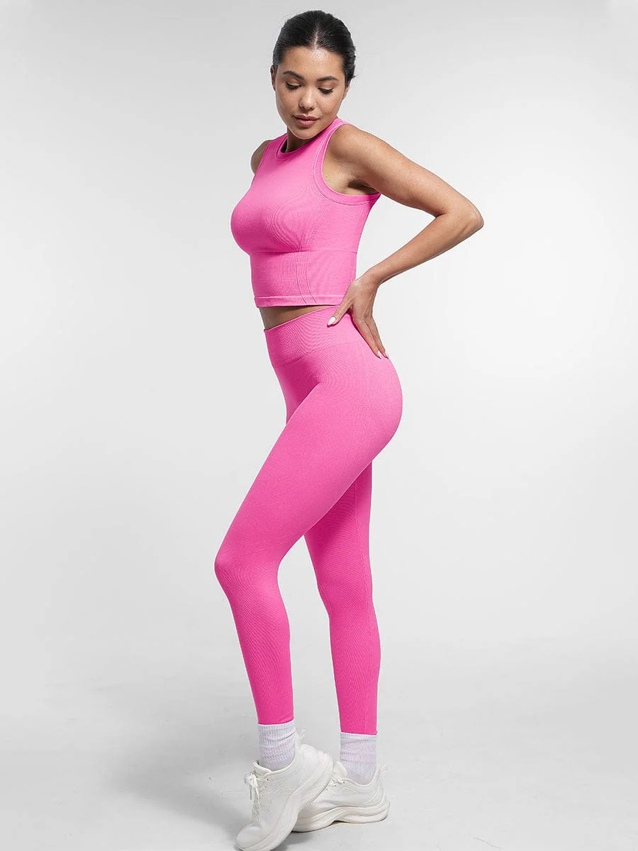 Sømløs yogashorts - Image 12