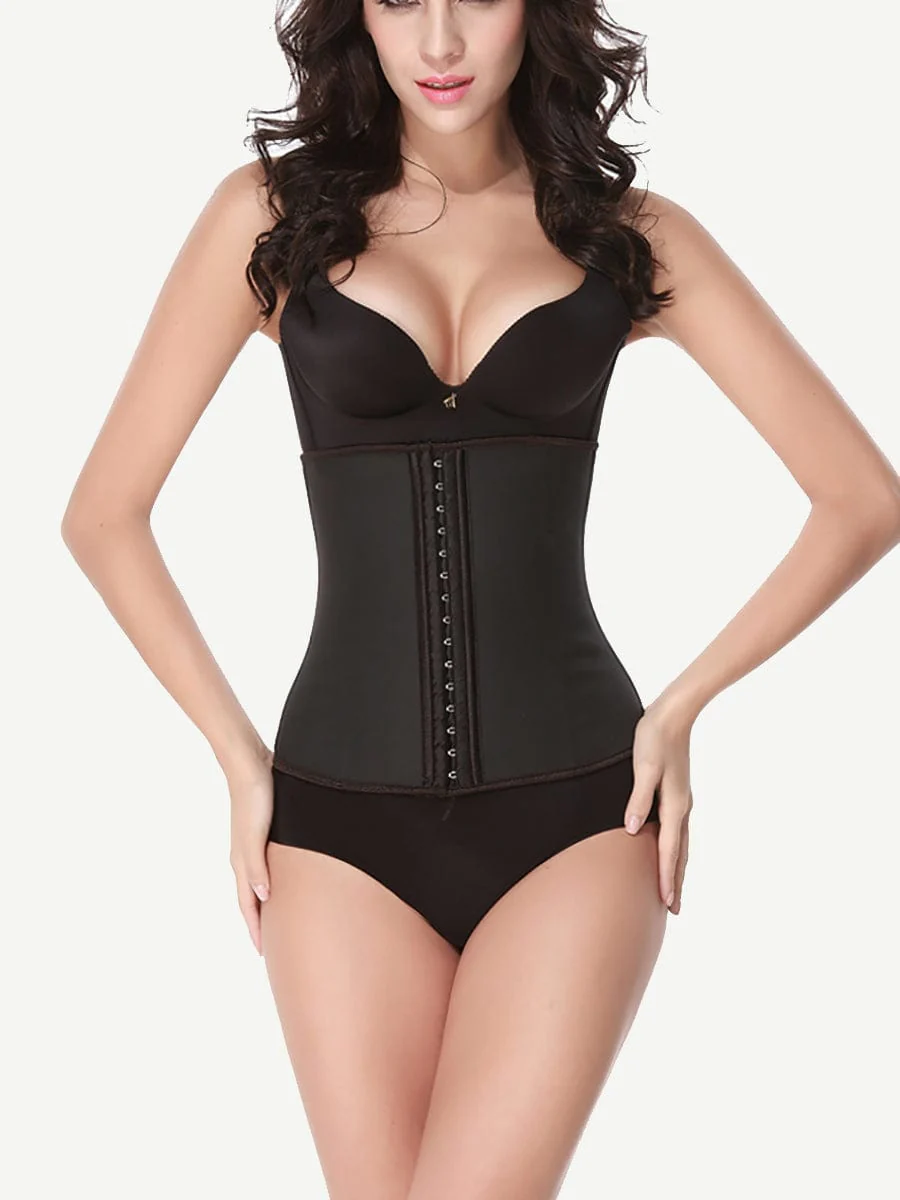 Waist trainer i latex med hekter - Image 3