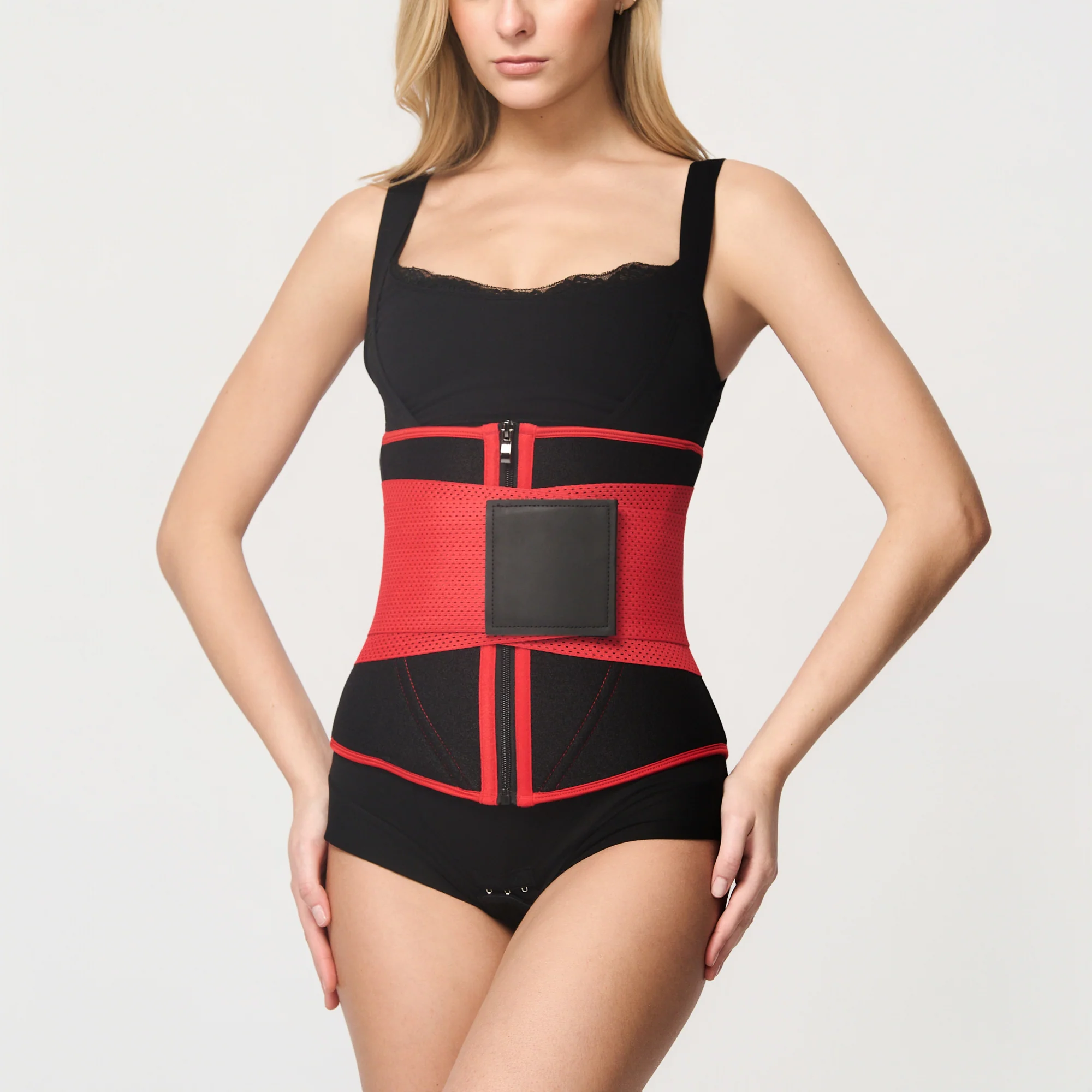 Waist trainer med glidelås og belte - Image 11