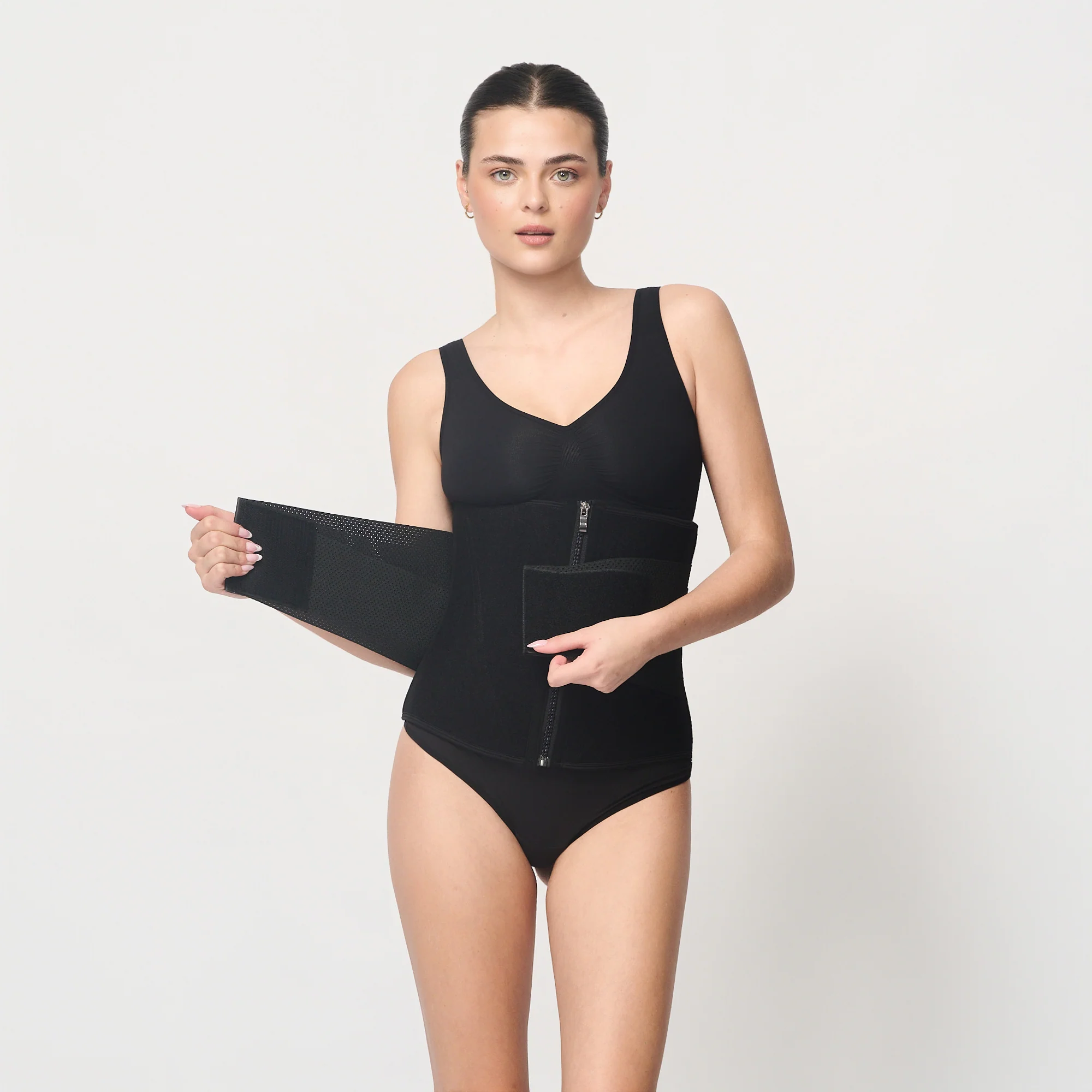 Waist trainer med glidelås og belte - Image 14