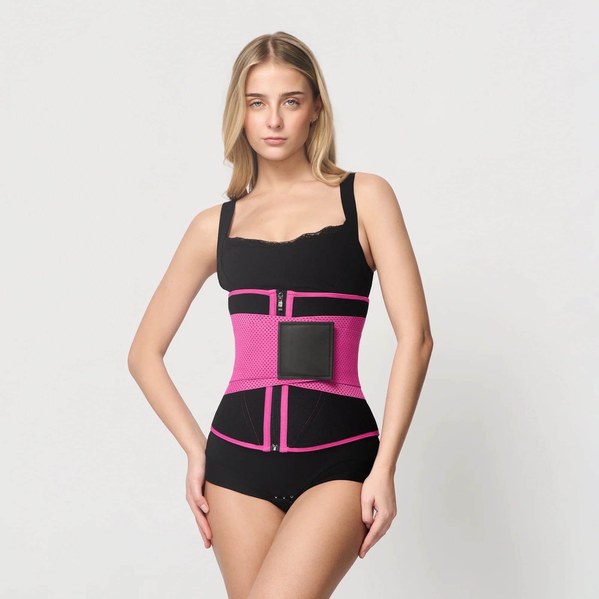 Waist trainer med glidelås og belte - Image 7